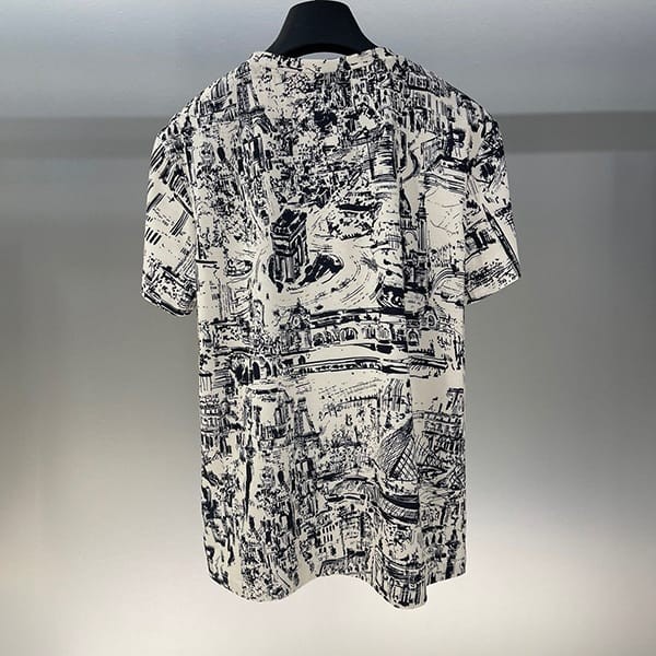 送料無料ディオール スーパーコピー パリモチーフ Tシャツ den21920